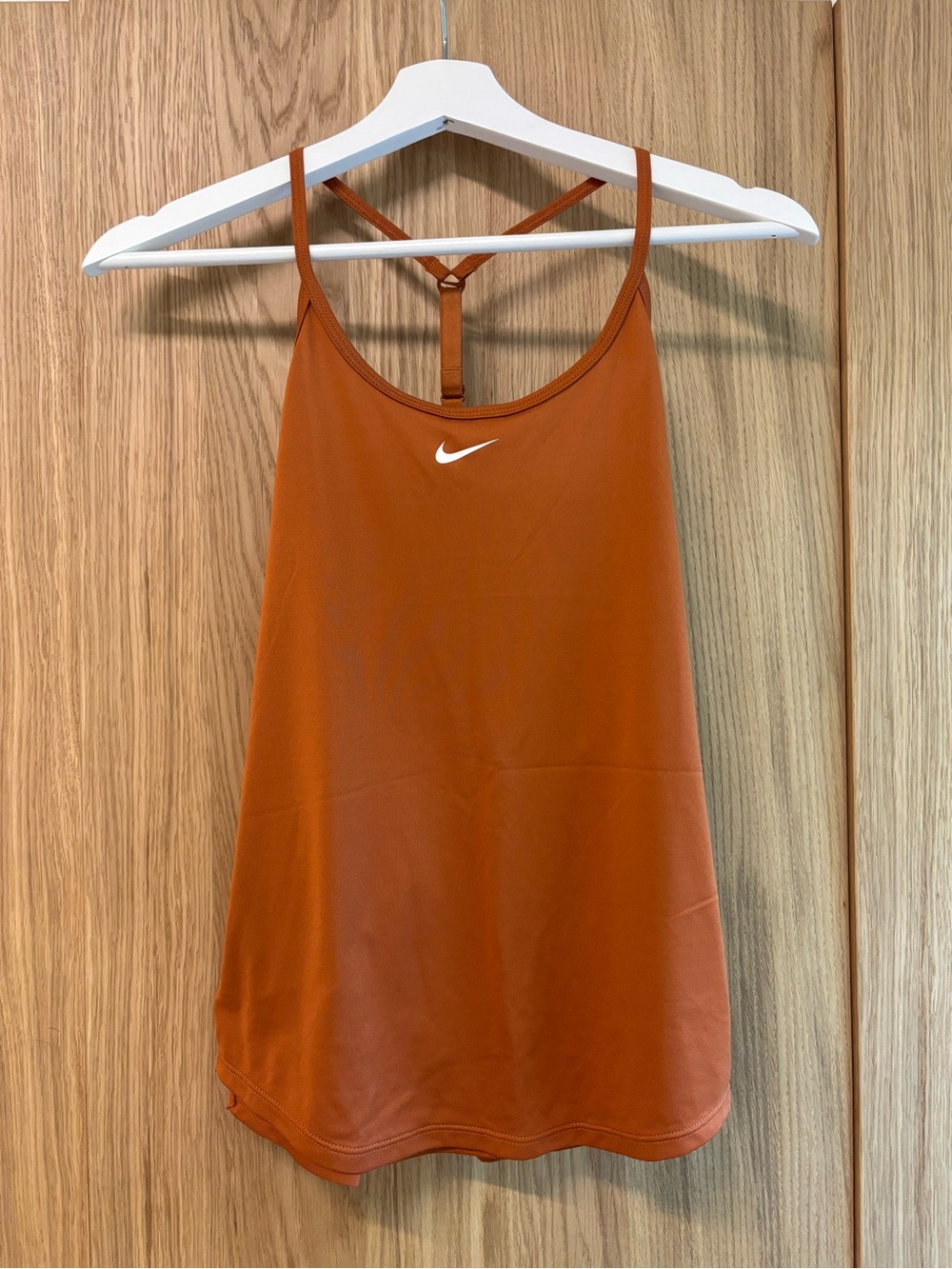 Nike Women's Rust Orange Performance Tank with Racerback